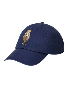 Polo Bear Twill Ball Cap in Blue