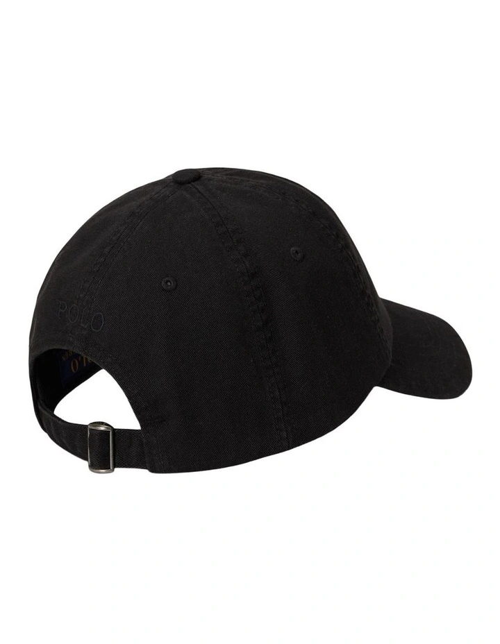 Garment-Dyed Twill Ball Cap in Black image 2