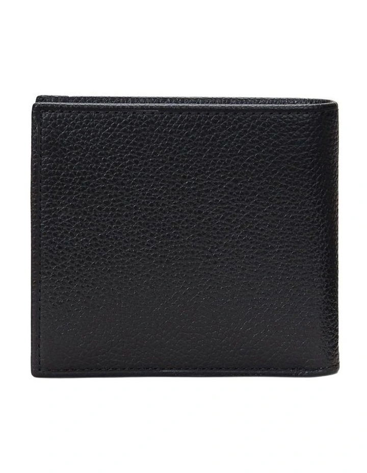 Pebbled Leather Billfold Coin Wallet image 2