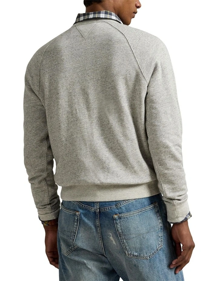 Polo Bear Fleece Sweatshirt in Grey image 2