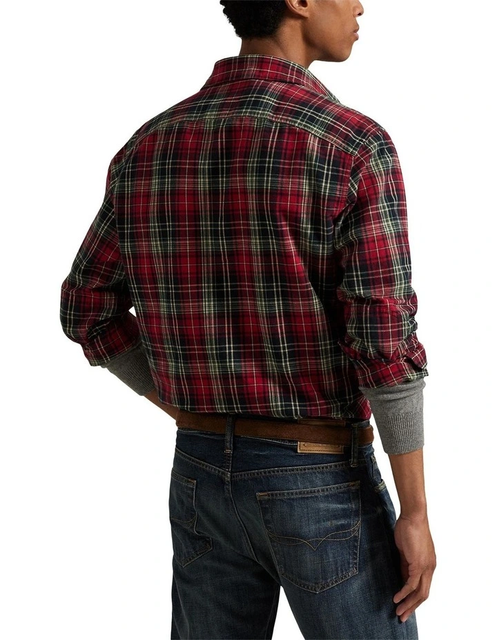 Classic Fit Plaid Oxford Workshirt in Assorted image 2