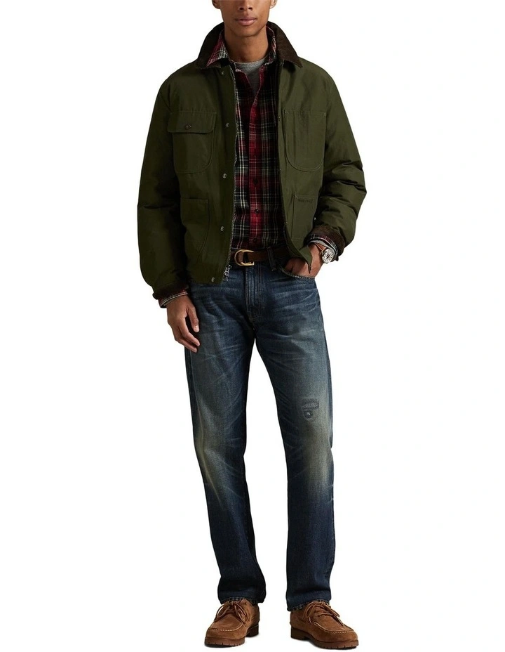 Classic Fit Plaid Oxford Workshirt in Assorted image 3