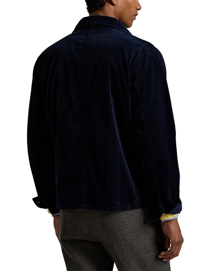 Corduroy Utility Jacket in Blue image 3