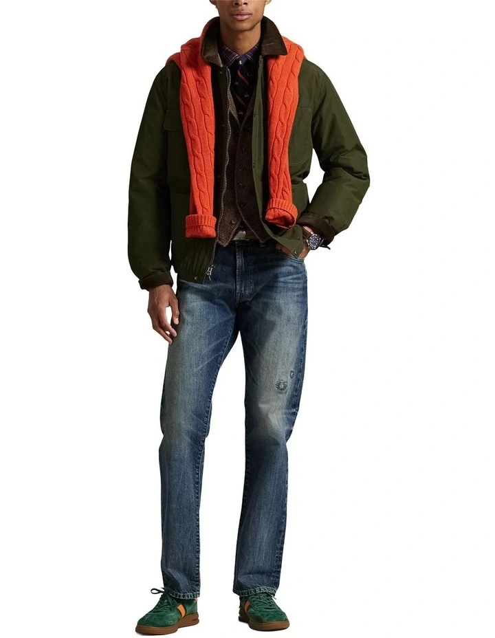 Hampton Straight Distressed Jean in Blue image 3