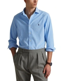 Classic Fit Corduroy Shirt in Blue