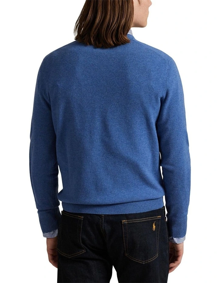 Wool Crewneck Sweater in Blue image 2