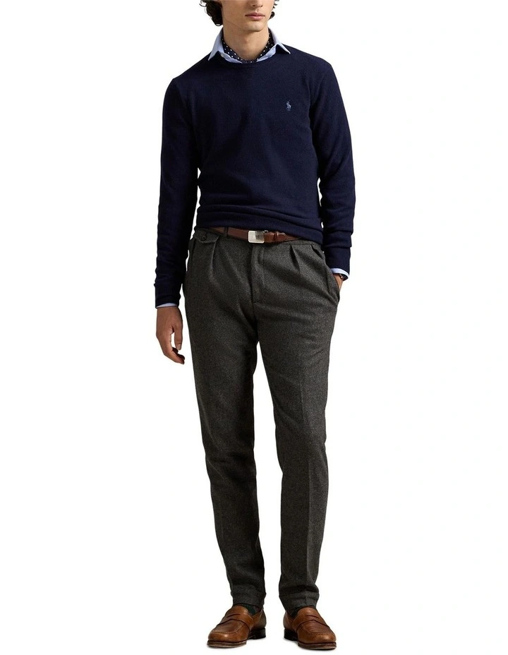 Wool Crewneck Sweater in Blue image 3