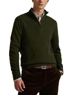 Wool Quarter-Zip Sweater