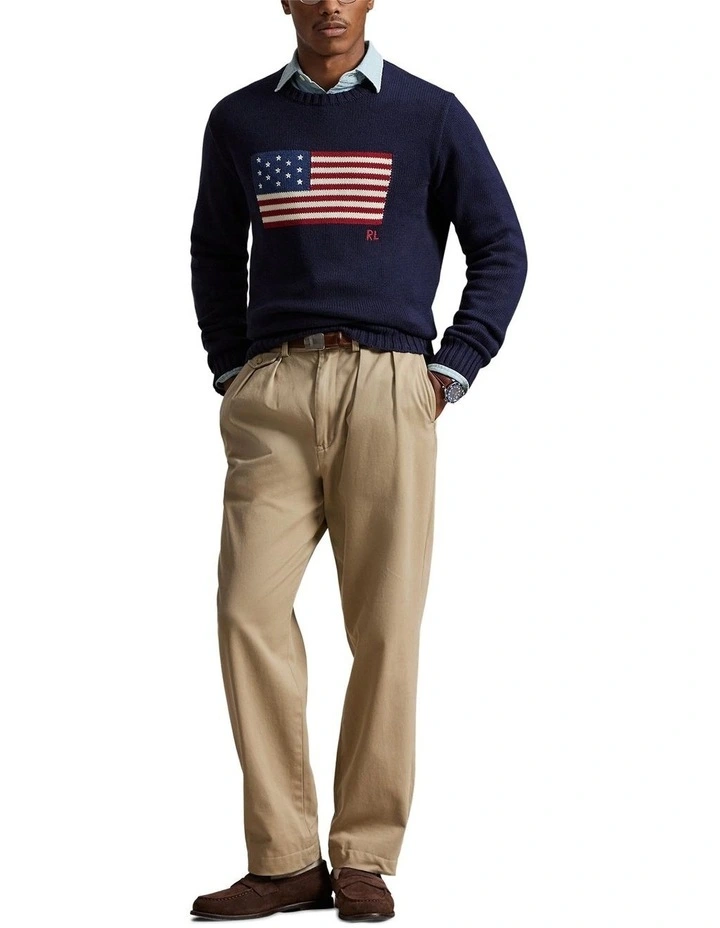 The Iconic Flag Sweater in Blue image 3