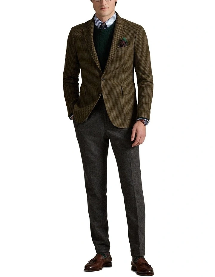 Modern Fit Plaid Sport Coat in Green image 2