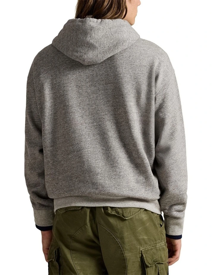 Big Fit Fleece Hoodie in Grey image 2
