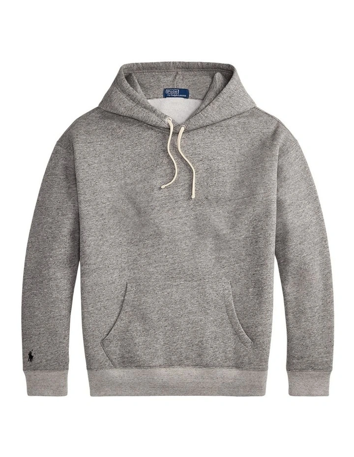 Big Fit Fleece Hoodie in Grey image 4