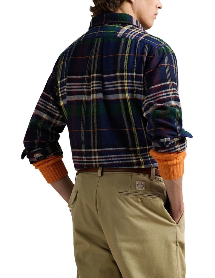 Classic Plaid Brushed Flannel Workshirt in Assorted image 2