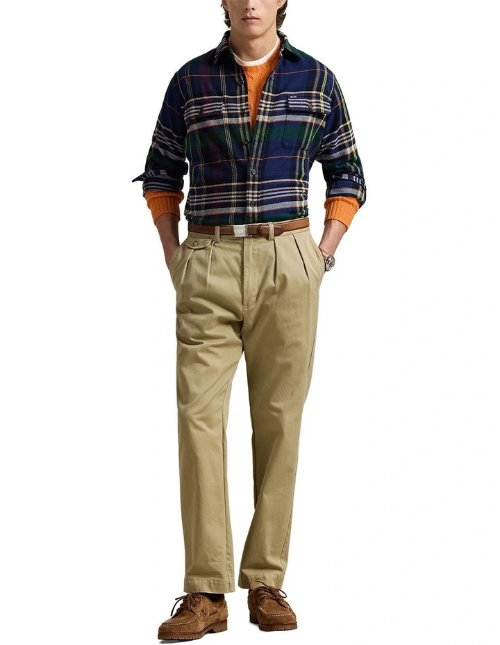 Classic Plaid Brushed Flannel Workshirt in Assorted image 3