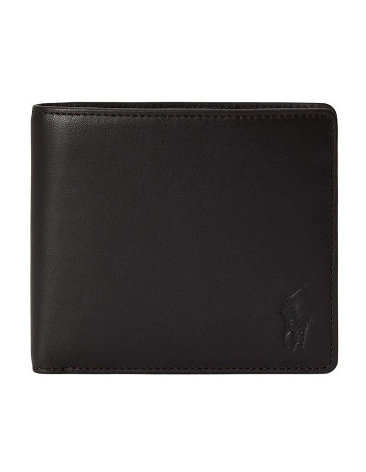 Calfskin Billfold Coin Wallet in Brown image 1