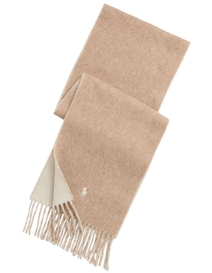 Reversible Wool-Blend Scarf in Assorted image 1