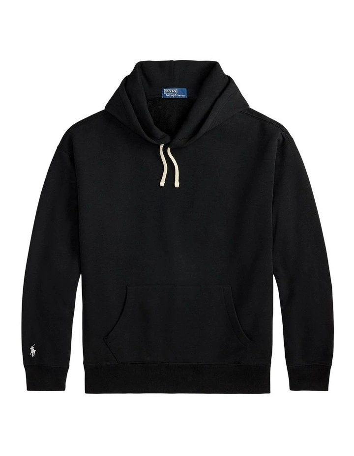 Big Fit Fleece Hoodie in Black image 4