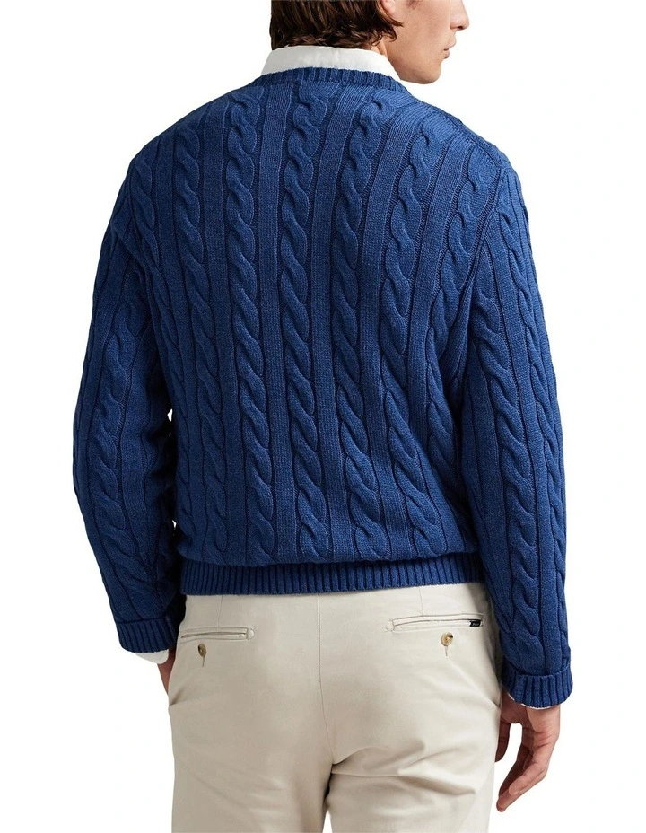 Cable-Knit Cotton Sweater image 2