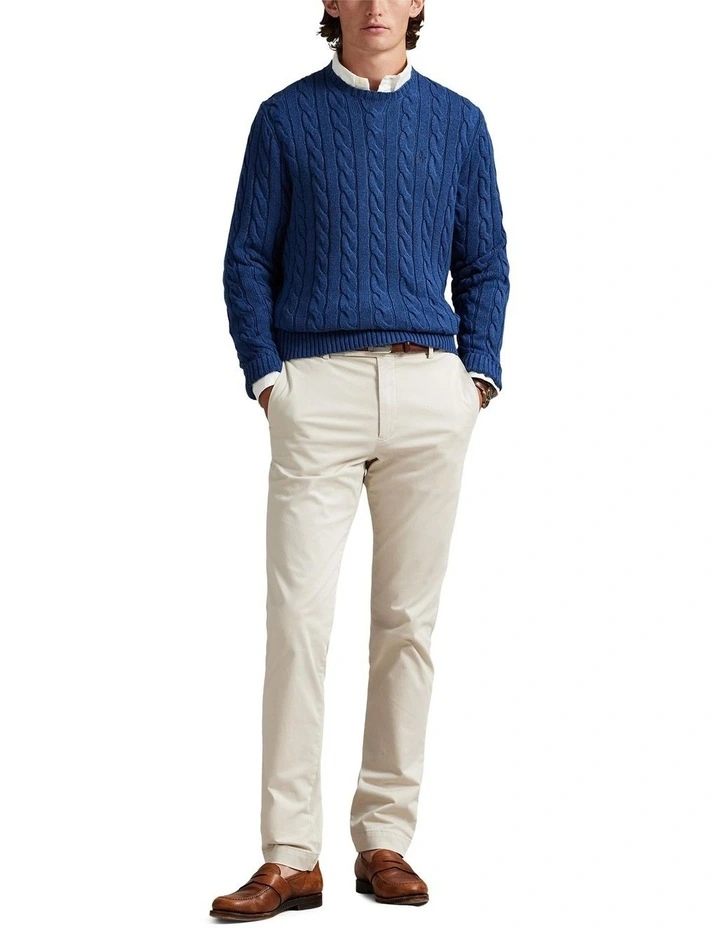 Cable-Knit Cotton Sweater image 3