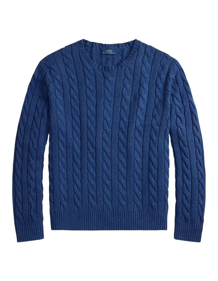 Cable-Knit Cotton Sweater image 4