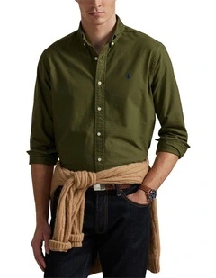 Classic Fit Garment-Dyed Oxford Shirt