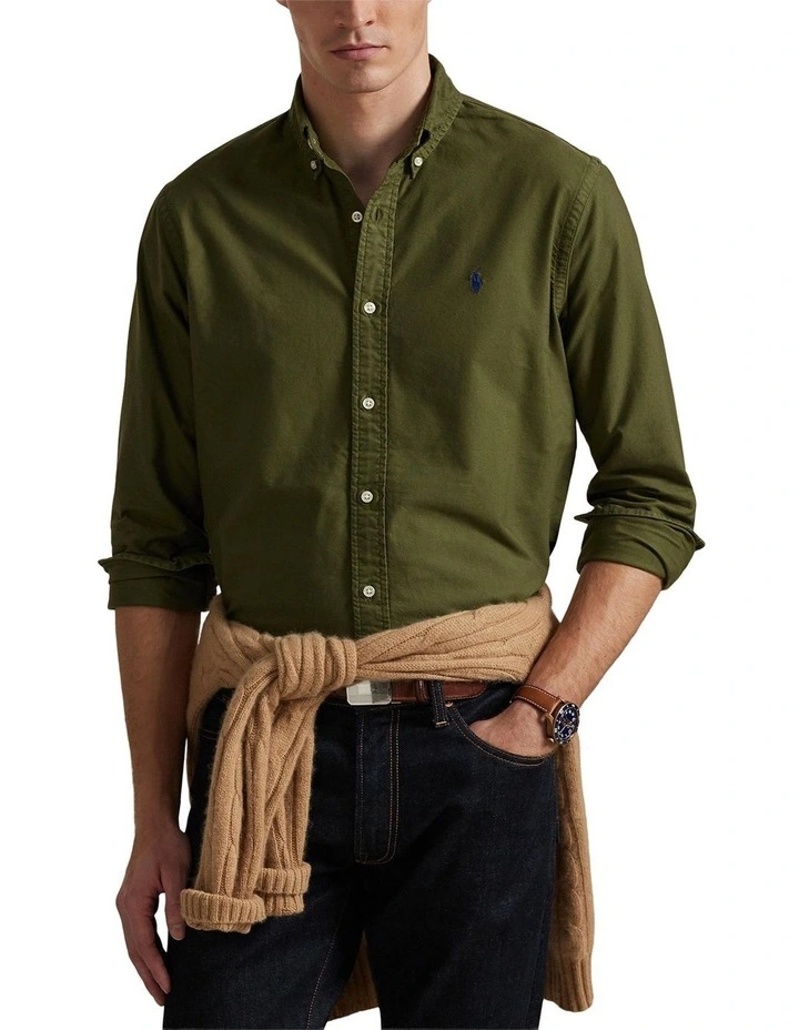 Classic Fit Garment-Dyed Oxford Shirt image 1