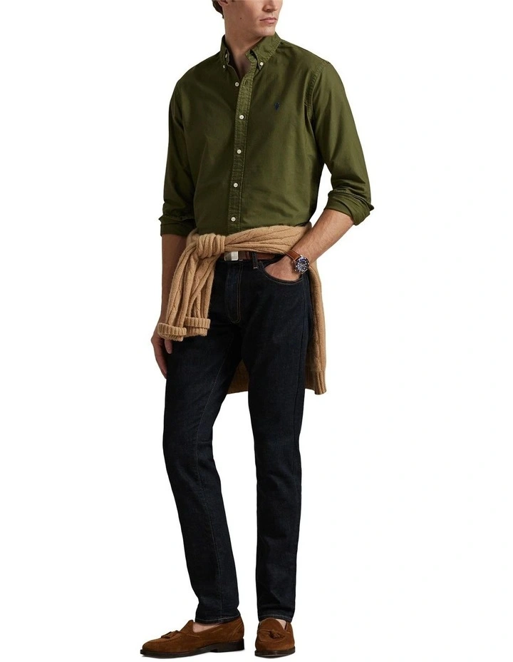 Classic Fit Garment-Dyed Oxford Shirt image 3