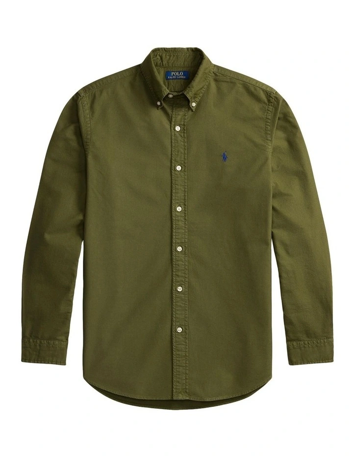 Classic Fit Garment-Dyed Oxford Shirt image 4