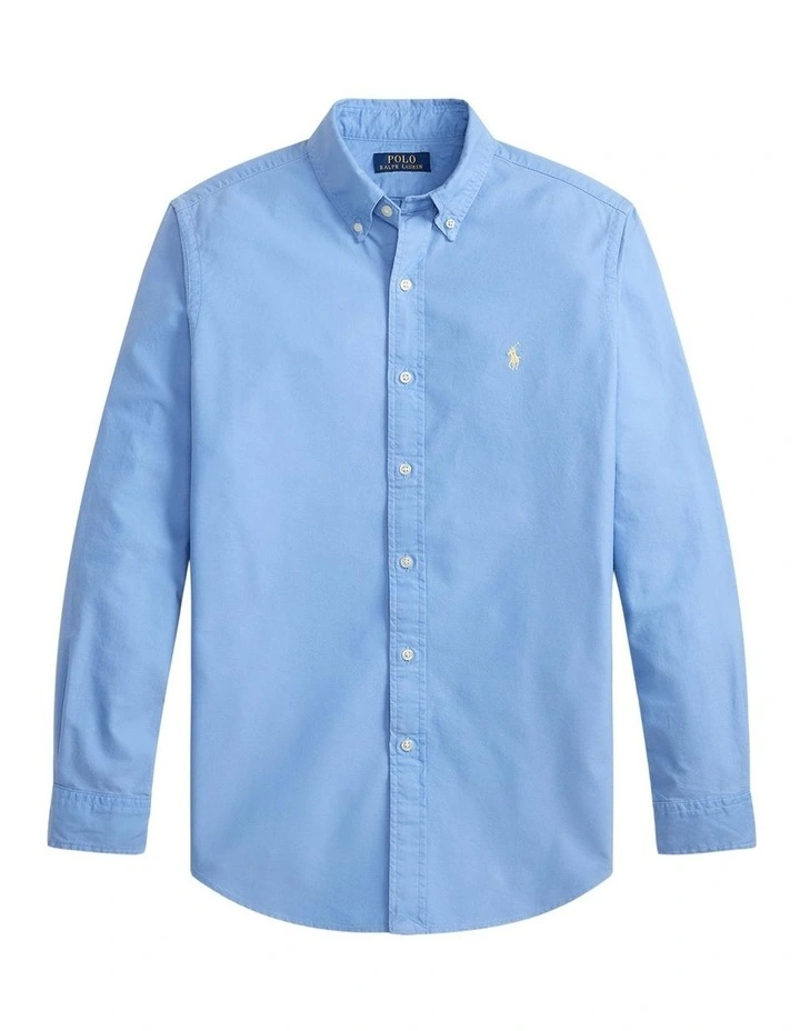 Classic Fit Garment-Dyed Oxford Shirt image 4