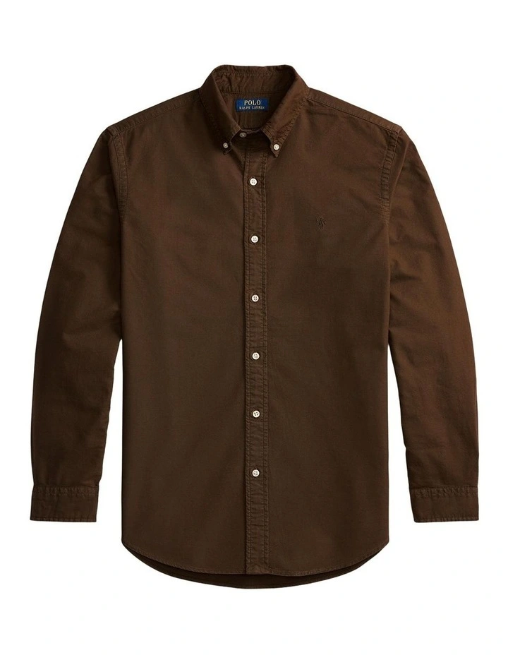Classic Fit Garment-Dyed Oxford Shirt image 4