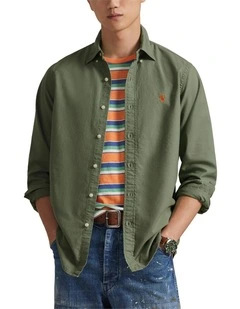 Classic Fit Garment-Dyed Oxford Shirt
