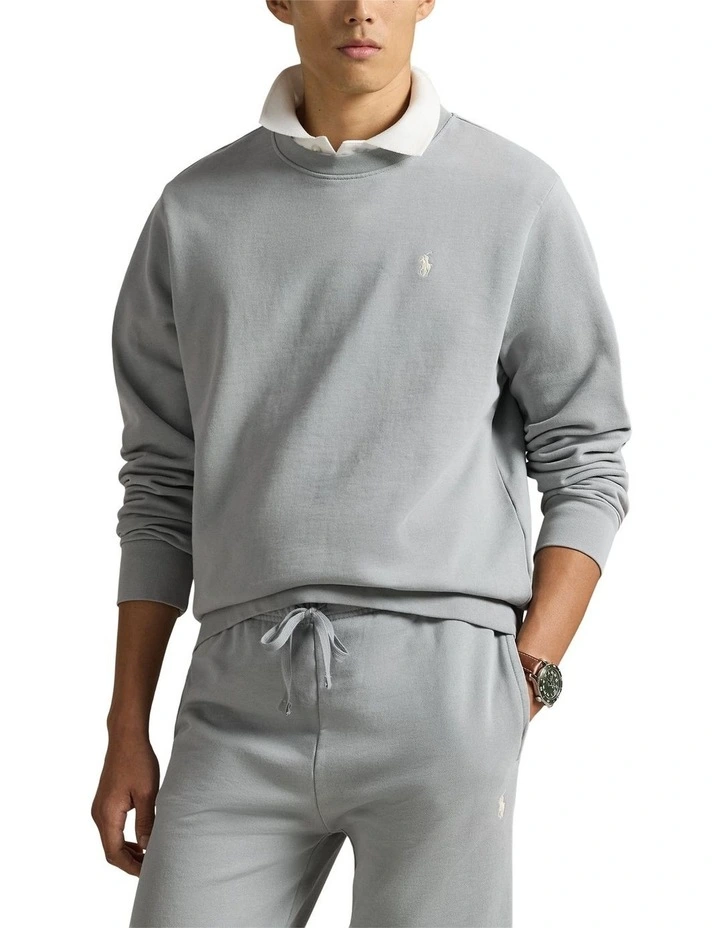 Loopback Fleece Sweatshirt in Grey image 1
