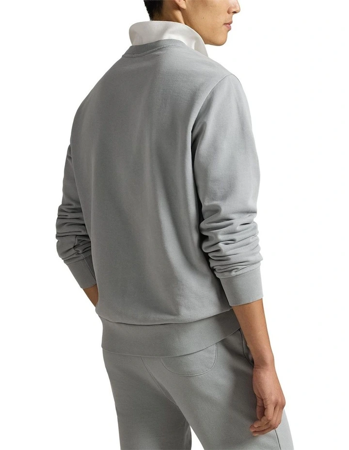 Loopback Fleece Sweatshirt in Grey image 2
