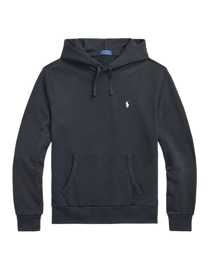 Loopback Fleece Hoodie in Black image 4