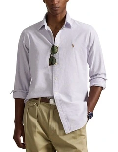 Classic Fit Striped Oxford Shirt