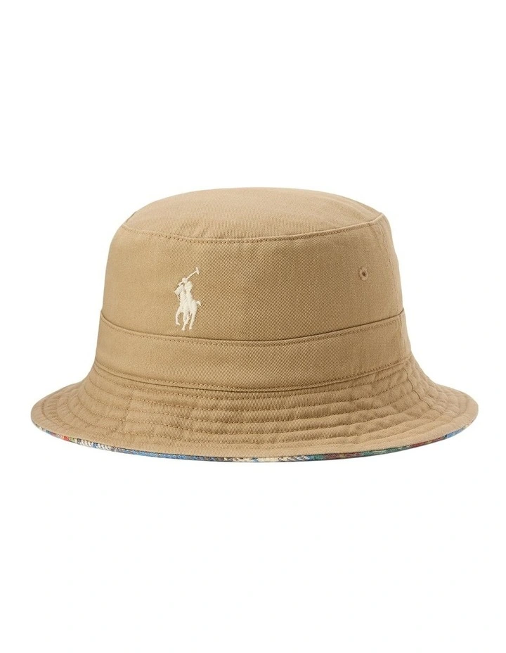 Reversible Twill-Flannel Bucket Hat image 1