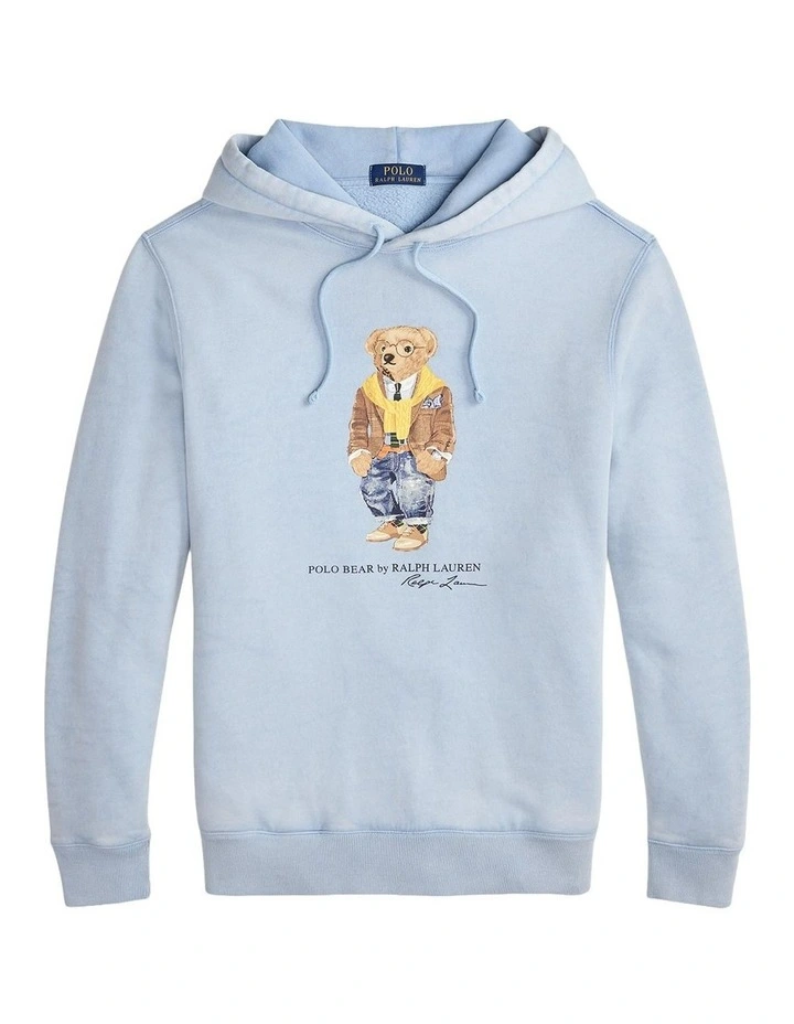 Polo Bear Garment-Dyed Fleece Hoodie image 4