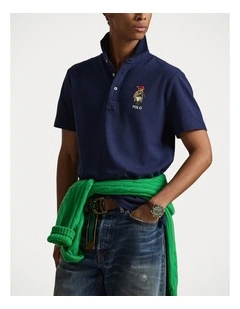Custom Slim Fit Polo Bear Mesh Polo