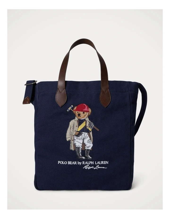 Polo Bear Canvas Shopper Tote image 1