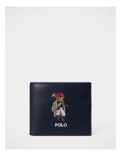 Polo Bear Leather Billfold Wallet