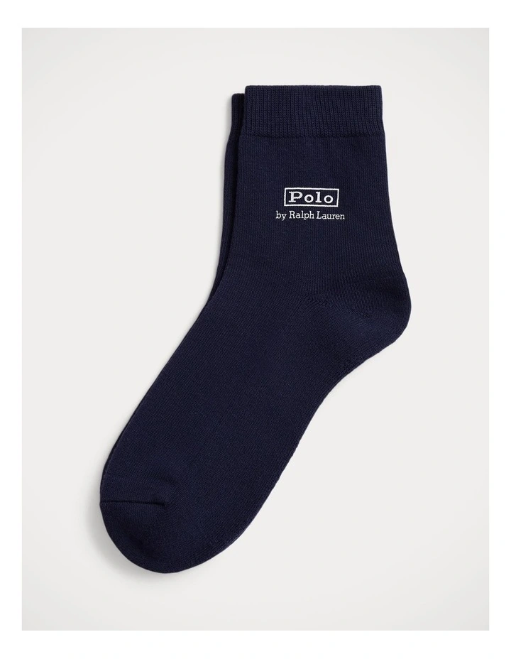 Logo Cotton-Blend Half-Crew Socks image 1