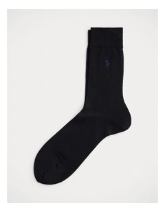 Textured Cotton-Blend Dress Socks