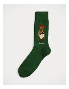 Polo Bear Cotton-Blend Trouser Socks