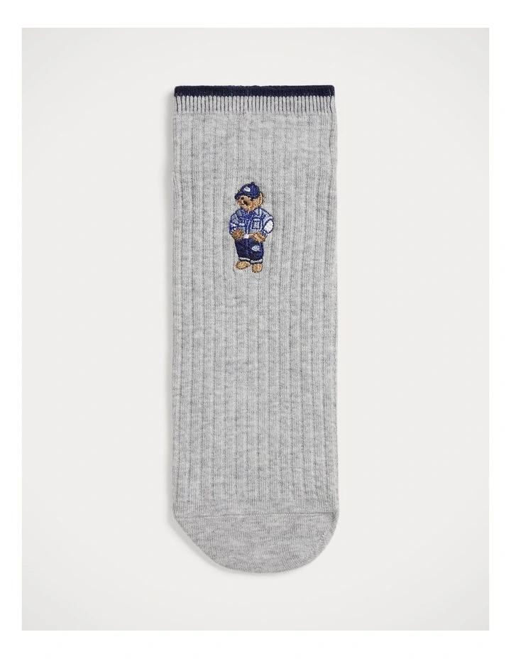 Polo Bear Mini-Cable Quarter-Crew Socks image 1
