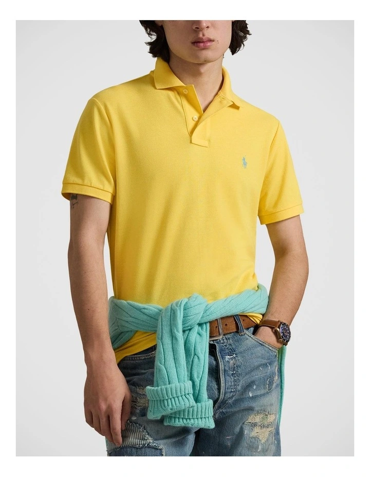 The Iconic Custom Slim Fit Mesh Polo image 1