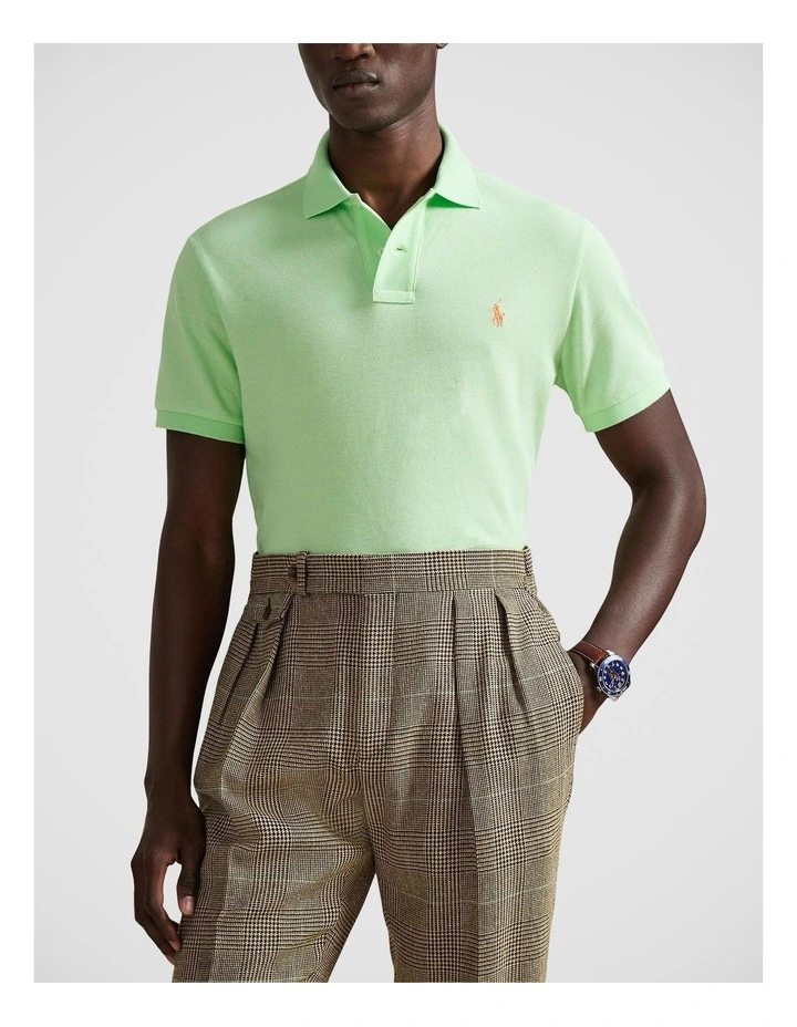 The Iconic Custom Slim Fit Mesh Polo image 1