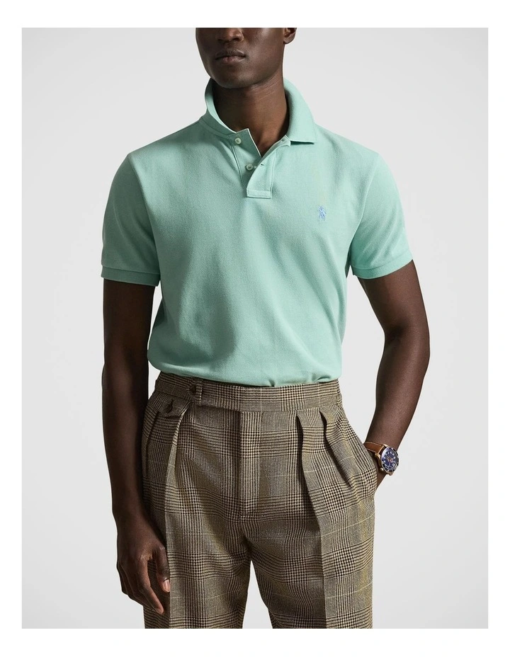 The Iconic Custom Slim Fit Mesh Polo image 1