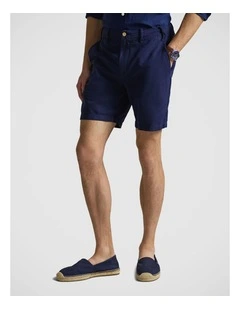 8.5-Inch Classic Fit Linen-Cotton Short