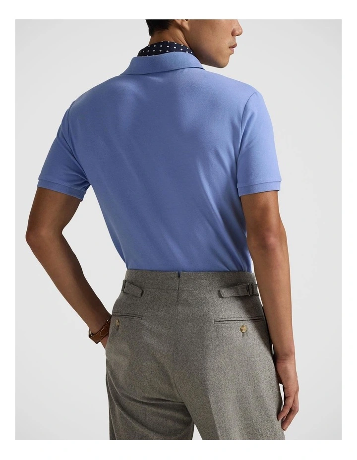 Custom Slim Fit Stretch Mesh Polo Shirt image 2