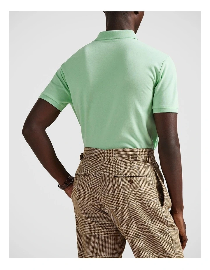 Custom Slim Fit Stretch Mesh Polo Shirt image 2